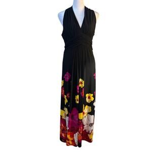 Jones‎ Wear Halter Neck Floral Maxi Dress - Size 8